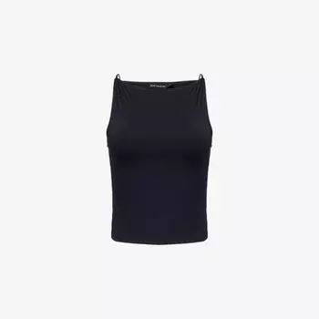 Безрукавка Good American Scuba из эластичного трикотажа, черный