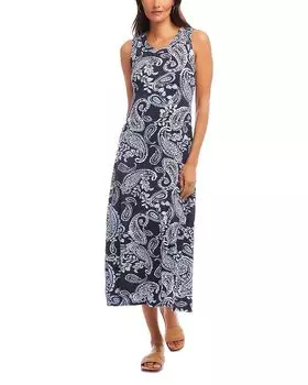 Безрукавное платье миди Karen Kane, мультиколор