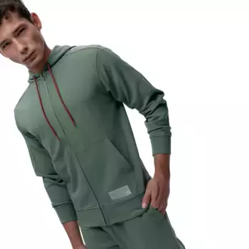 Biafra Born Living Yoga мужская толстовка, темно-зеленый