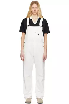 Биб комбинезон прямой Carhartt Work In Progress, цвет wax (rinsed)