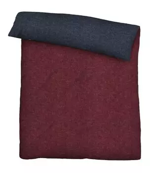 Biberna 0840500 меланжевая фланелевая наволочка UNI цвет: ржавчина, размер: 1x 135x200 см + 1x 80x80 см