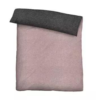 Biberna меланжевое фланелевое постельное белье "MELANGE UNI" BLACKBERRY 155х220 см