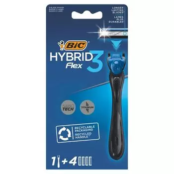 BIC Flex 3 Hybrid бритва для мужчин, 1 шт.