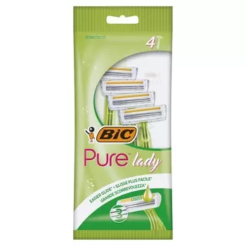 BiC Pure Lady Бритвы цельные, 4 шт