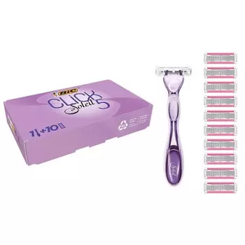 BIC System, Женская бритва Clic Soleil 5 (1+10 картриджей) 1 упаковка