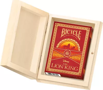 BICYCLE DISNEY LION KING 1 КОЛОДА Игральные карты в деревянной коробке