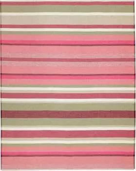 Бидерлак Плед в полоску Цвет Синий Размер 130 x 170см biederlack, розовый