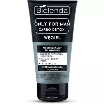 Bielenda Carbo Detox Carbon Очищающий гель для умывания для мужчин 150 мл, Only For Men