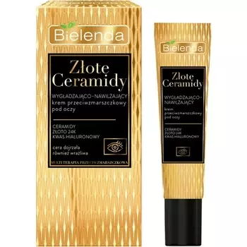 Bielenda Golden Ceramines Разглаживающий увлажняющий крем для глаз против морщин 15 мл