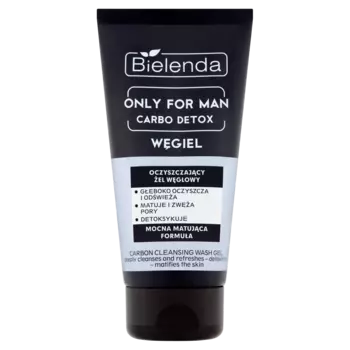 Bielenda Only for Man Carbo Detox очищающий угольный гель для лица для мужчин, 150 г