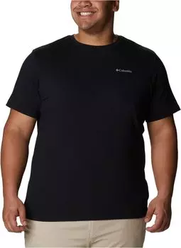 Big & Tall Thistletown Hills с коротким рукавом Columbia, черный