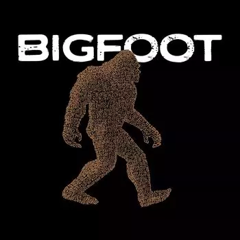 Bigfoot — мужская футболка с длинным рукавом с надписью Word Art LA Pop Art