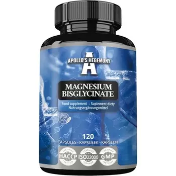 Биглицинат магния 100 мг на капсулу - 120 веганских капсул Apollo's Hegemony