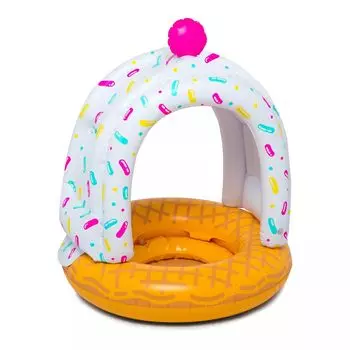 BigMouth Inc. Надувной поплавок для бассейна с конусом для мороженого и навесом для бассейна BigMouth Inc.