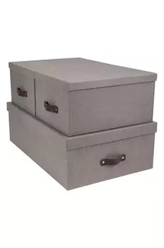 Bigso Box of Швеция Набор контейнеров Inge (3 шт.) Bigso Box Of Sweden, серый