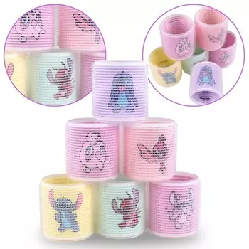 Бигуди Stitch и Andzia Disney на липучке, 6 шт