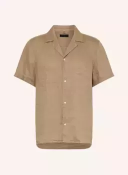 Bijan_2 курортная рубашка comfort fit из льна Drykorn, коричневый