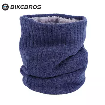 BIKEBROS утеплитель для шеи, мужской зимний теплый шарф, мужской теплый капюшон для езды на велосипеде, ветрозащитная и морозостойкая маска, зимняя лыжная повседневная маска для езды на велосипеде, капюшон плюс бархатный шарф на шею, синий
