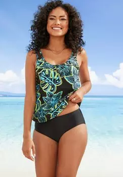 Бикини 2 TGL SET MODISCHER EXTRA WEITER GESCHNITTEN bonprix, черный