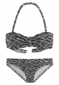 Бикини BANDEAU Venice Beach, цвет schwarz / wei