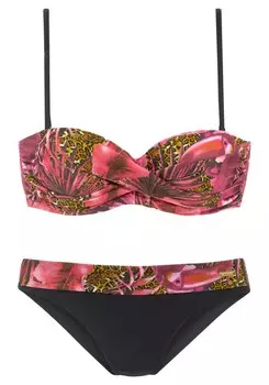 Бикини-бандо LASCANA Bandeau Bikini, розовый