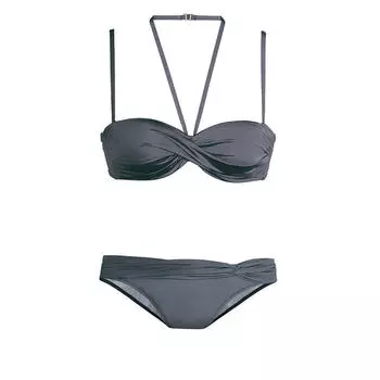 Бикини-бандо на косточках, LASCANA для женщин, цвет grau