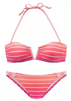 Бикини-бандо VENICE BEACH Bandeau Bikini, розовый