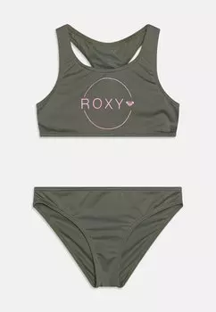 Бикини BASIC ACTIVE CROP SET Roxy, цвет agave green