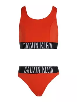 Бикини без косточек Calvin Klein Swimwear, красный
