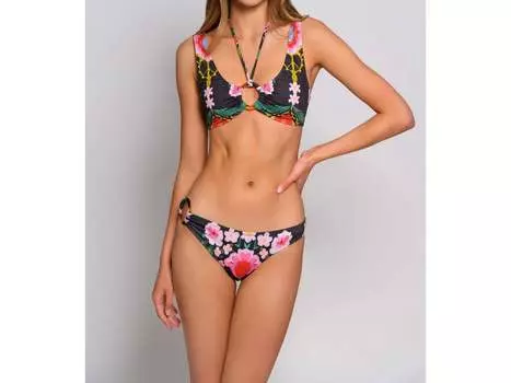 Бикини-бот Valenza в зеркальном зеленом цвете Hutch