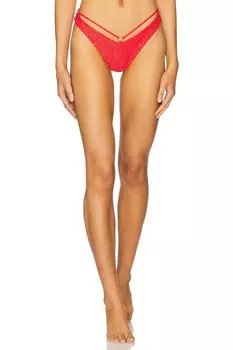 Бикини-бразильские трусики "Sunset glow loop" Luli Fama, red