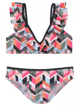 Бикини Buffalo Bustier-Bikini, цвет pink bedruckt