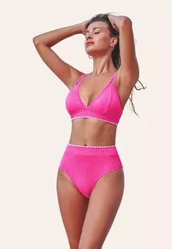 Бикини CUTOUT SET Cupshe, фуксия