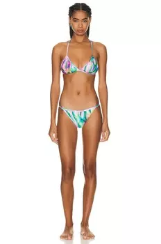 Бикини David Koma Mother Of Pearl Print, цвет Mother Of Pearl