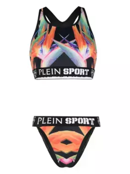 Бикини Flowers Plein Sport, черный