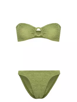 Бикини Gloria из сирсакера Hunza G, зеленый