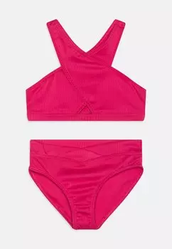 Бикини HIGH WRAP Abercrombie & Fitch, цвет pink