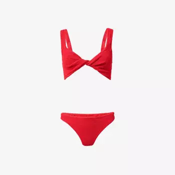 Бикини Hunza G Juno с узлами, красный