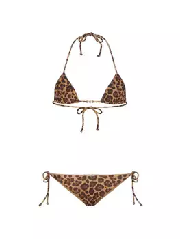 Бикини из лайкры Animalier Valentino Garavani, цвет animal print
