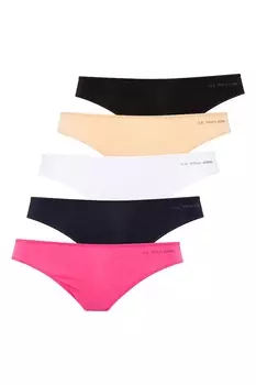 Бикини из модала с логотипом - 5 пар U S Polo Assn , мультиколор