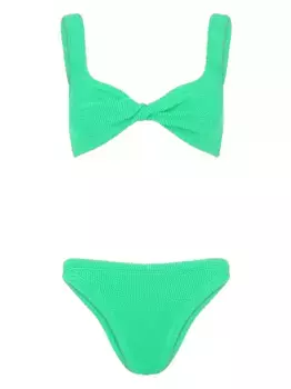 Бикини Juno с жатым эффектом Hunza G, зеленый