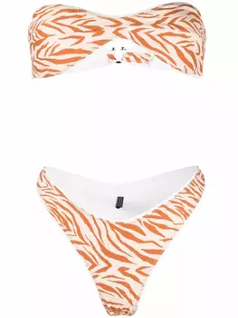 Бикини Katia с анималистичным принтом Reina Olga, нейтральный