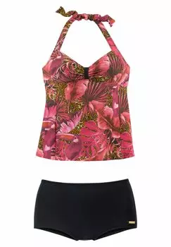 Бикини LASCANA, цвет pink-bedruckt