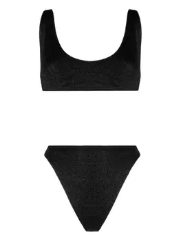 Бикини Lumiere с U-образным вырезом и люрексом Osree, черный