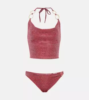 Бикини Lumire O-Gem с эффектом металлик OSREE, розовый