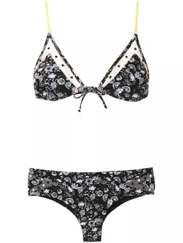 Бикини Margarida с принтом Amir Slama, черный