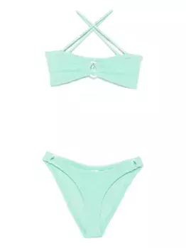 Бикини Misty с эффектом металлик Hunza G, зеленый