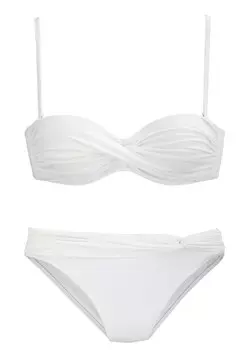 Бикини на косточках LASCANA Bandeau Bikini, белый