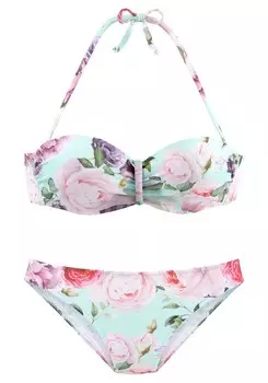 Бикини на косточках LASCANA Bandeau Bikini, разноцветный