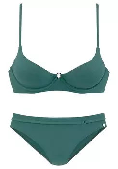 Бикини на косточках LASCANA T-shirt Bikini, изумрудный